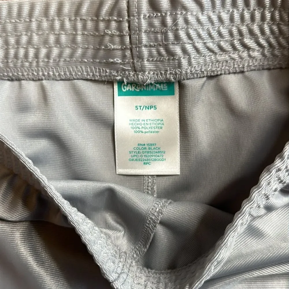 Garanimals shorts 5T Sliver Activewear Shorts gray basketball soccer sports